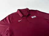 NIKE DRI-FIT Polo Shirt L Burgundy