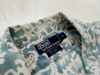90s Polo RalphLauren Turquoise Paisley Loop Shirt M