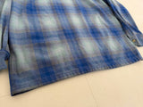 90s Pendleton Shadow Plaid Board Shirt M Blue