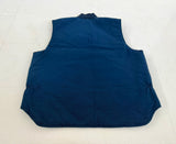 90s Carhartt Duck Vest XL V01 Navy