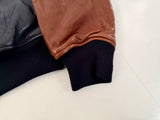 90s Polo Ralph Lauren Leather Varsity Jacket L