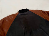 90s Polo Ralph Lauren Leather Varsity Jacket L