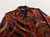 90s Polo Ralph Lauren Velour Paisley L/S Shirt XL