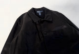 90s Polo Ralph Lauren Leather CarCoat XL Black