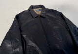 90s Polo Ralph Lauren Leather SwingTop jacket L Black