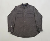 90s Polo Ralph Lauren BENFORD Houndstooth L/S Shirt M Black