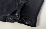 90s Polo Ralph Lauren Leather SwingTop jacket L Black