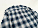 RRL ShadowPlaid L/S Shirt XXL Blue&White