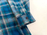 90s Pendleton Shadow Plaid Board Shirt XL Navy