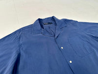 90s Polo Ralph Lauren Cotton&Linen Loop Shirt L Navy