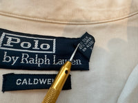 90s Polo Ralph Lauren CALDWELL Loop Shirt L Off White