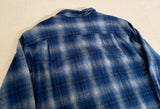 90s PENDLETON Shadow Plaid Board Shirt L Blue