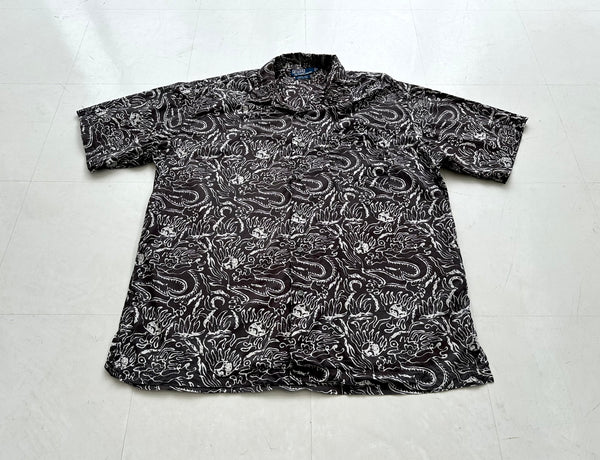 90s Polo Ralph Lauren CLAYTON Cactus Loop Shirt L Black