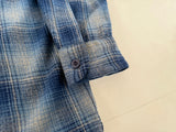 90s Pendleton Shadow Plaid Board Shirt M Blue