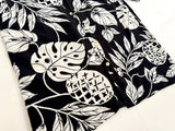 90s Polo Ralph Lauren ADAMS Rayon Hawaiian S/S Shirt M Black