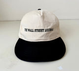90s THE WALL STREET JOURNAL SnapBack Ivory&Black