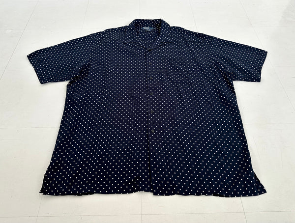 90s Polo Ralph Lauren CLAYTON PolkaDot Rayon Loop shirt XL