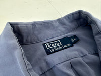 90s Polo Ralph Lauren Cotton&Silk Loop Shirt L BlueGray