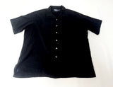 90s Polo Ralph Lauren CALDWELL Cotton Loop shirt XL Black