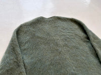 60s Julliard Mohair Cardigan L MossGreen