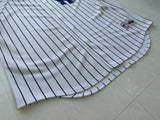 90s Majestic NY Yankees Jersey XL White Striped