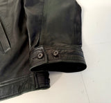 90s Polo Ralph Lauren Leather SwingTop Jacket XL Black