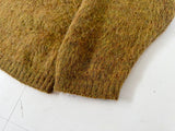 60s ARROW Mohair Crewneck Sweater M MustardBrown