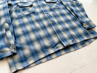 90s Pendleton Shadow Plaid Board Shirt XXL Blue