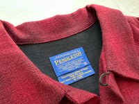 90s Deadstock Pendleton ShadowPlaid Board Shirt M Burgundy