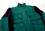 90s Eddie Bauer Nylon&Fleece Fishing Jacket L Green