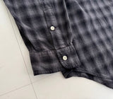 90s Polo Ralph Lauren BLAKE ShadowPlaid Shirt XXL Black&Gray