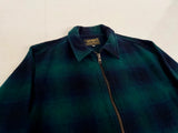 80s Eddie Bauer Shadow Plaid Wool Jacket L Green