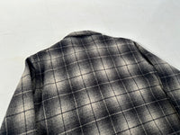 50s Merrill Woolens Shadow Plaid Wool Jacket Black&White