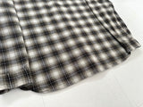 90s RRL Shadow Plaid Work Shirt L Mocha