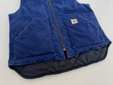 90s Carhartt Duck Vest L V01 NavyBlue