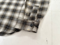 90s RRL Shadow Plaid Work Shirt L Mocha
