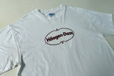 90s Haagen-Dazs Logo Tshirt L White