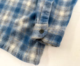 90s PENDLETON Shadow Plaid Board Shirt L Blue