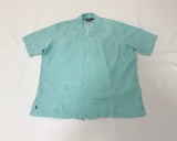 90s Polo Ralph Lauren CALDWELL Loop Shirt L TiffanyBlue