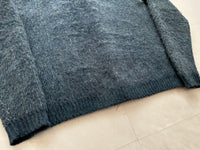60s LARIO Argyle Mohair Cardigan M DustyBlue