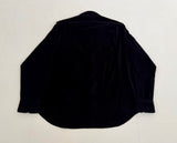 90s Polo Ralph Lauren ESTATE Velour L/S Shirt XXL Black
