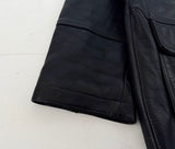 90s TimberLand WeatherGear Leather CarCoat XL Black