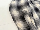 60s Pendleton Shadow Plaid Western Shirt L Black