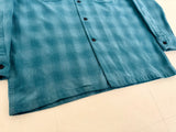 90s Pendleton Shadow Plaid Board Shirt M Turquoise