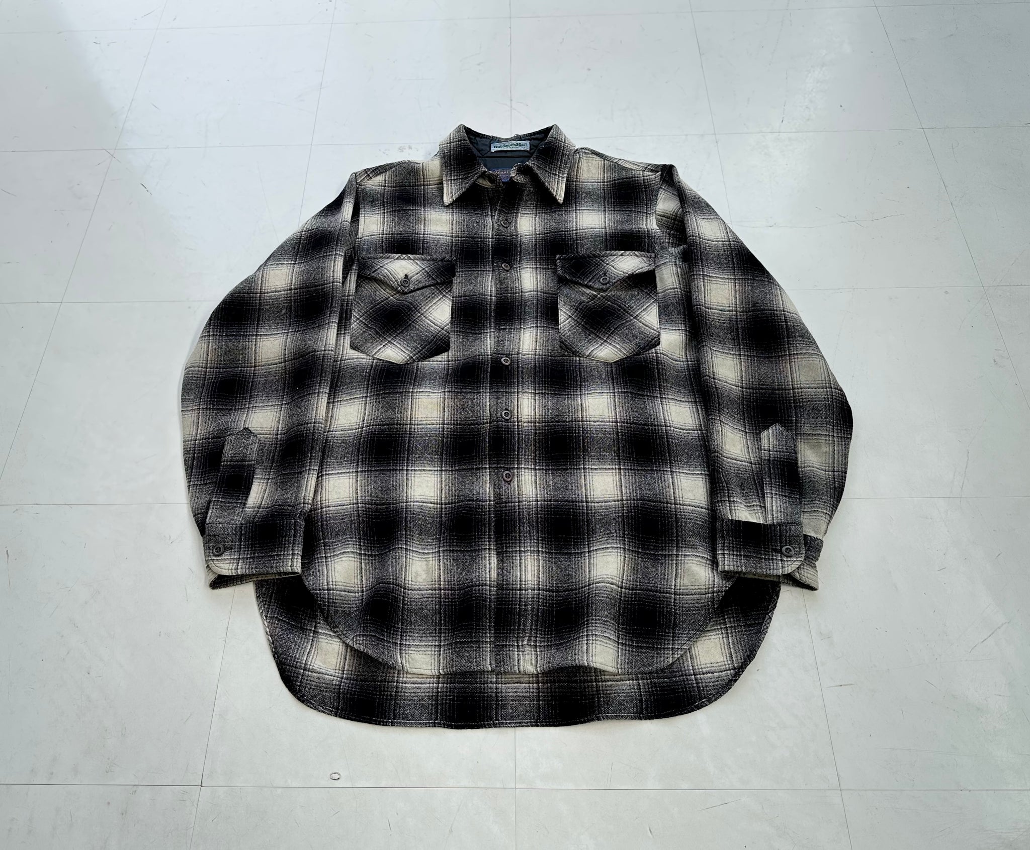 90s 神配色❗️ペンドルトン　オンブレシャツ PENDLETON 90s オンブレチェック ウールシャツ USA製 ペン