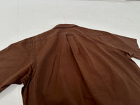 90s Polo Ralph Lauren Cotton&Linen Loop Shirt M Chocolate Brown