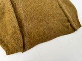 60s ARROW Mohair Crewneck Sweater M MustardBrown