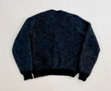 60s Sears Premiere Mohair Cardigan M Black