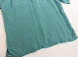 90s Polo Ralph Lauren CALDWELL Linen Loop Shirt L Turquoise