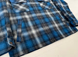 90s Pendleton Front Zip ShadowPlaid Jacket L Blue&Gray